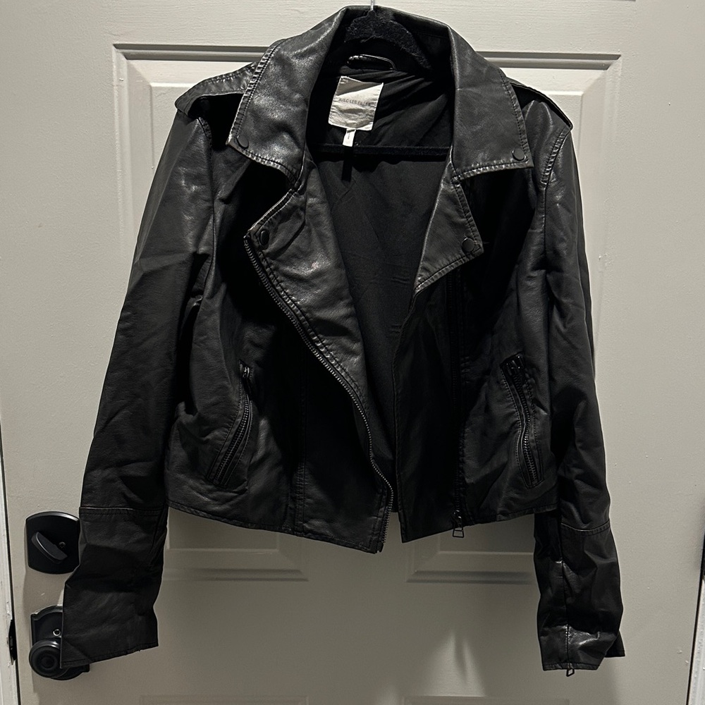 Avec Les Filles Black Leather Jacket